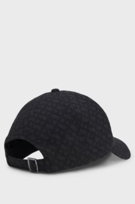 Wool baseball cap with Double B monogram, Dark Grey
