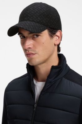 Wool baseball cap with Double B monogram, Dark Grey