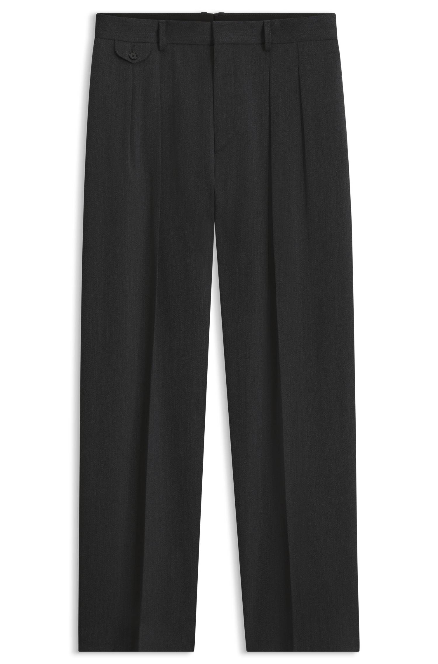 Boss BY BECKHAM relaxed-fit trousers in Italian wool byxor herr – bild 4