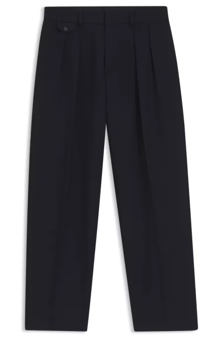 BOSS BY BECKHAM relaxed-fit trousers in Italian wool
