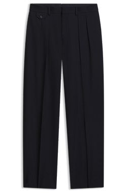 BOSS BY BECKHAM Pantaloni relaxed fit in lana italiana