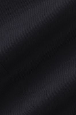 BOSS BY BECKHAM relaxed-fit trousers in Italian wool, Dark Blue