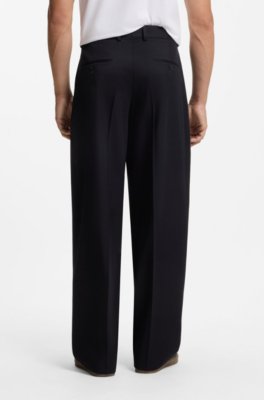 Boss BY BECKHAM relaxed-fit trousers in Italian wool kostymbyxor herr – bild 2