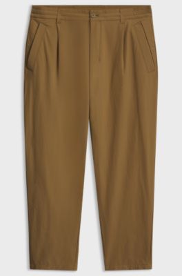 Tapered-fit trousers, Brown