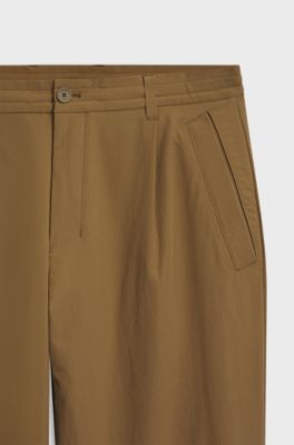 Tapered-fit trousers, Brown