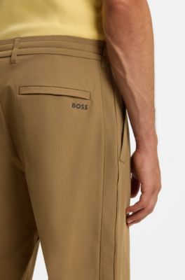 Tapered-fit trousers, Brown