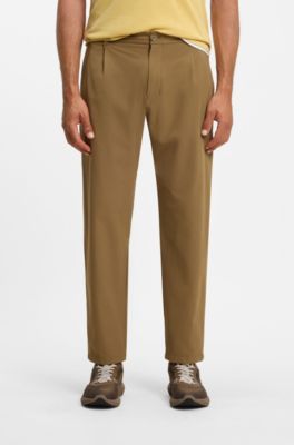 Tapered-fit trousers, Brown
