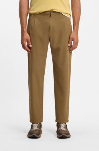 Tapered-fit trousers, Brown