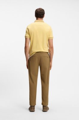 Tapered-fit trousers, Brown