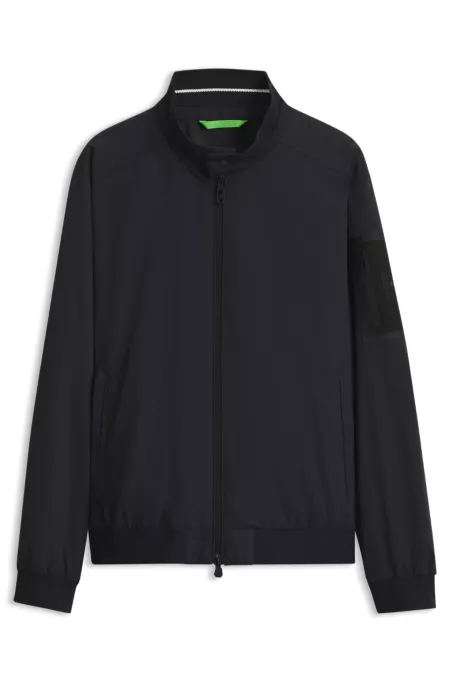 Jacke im Blouson-Stil mit Logo