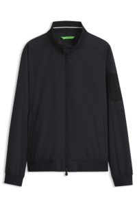 Blouson jacket with logo , Dark Blue