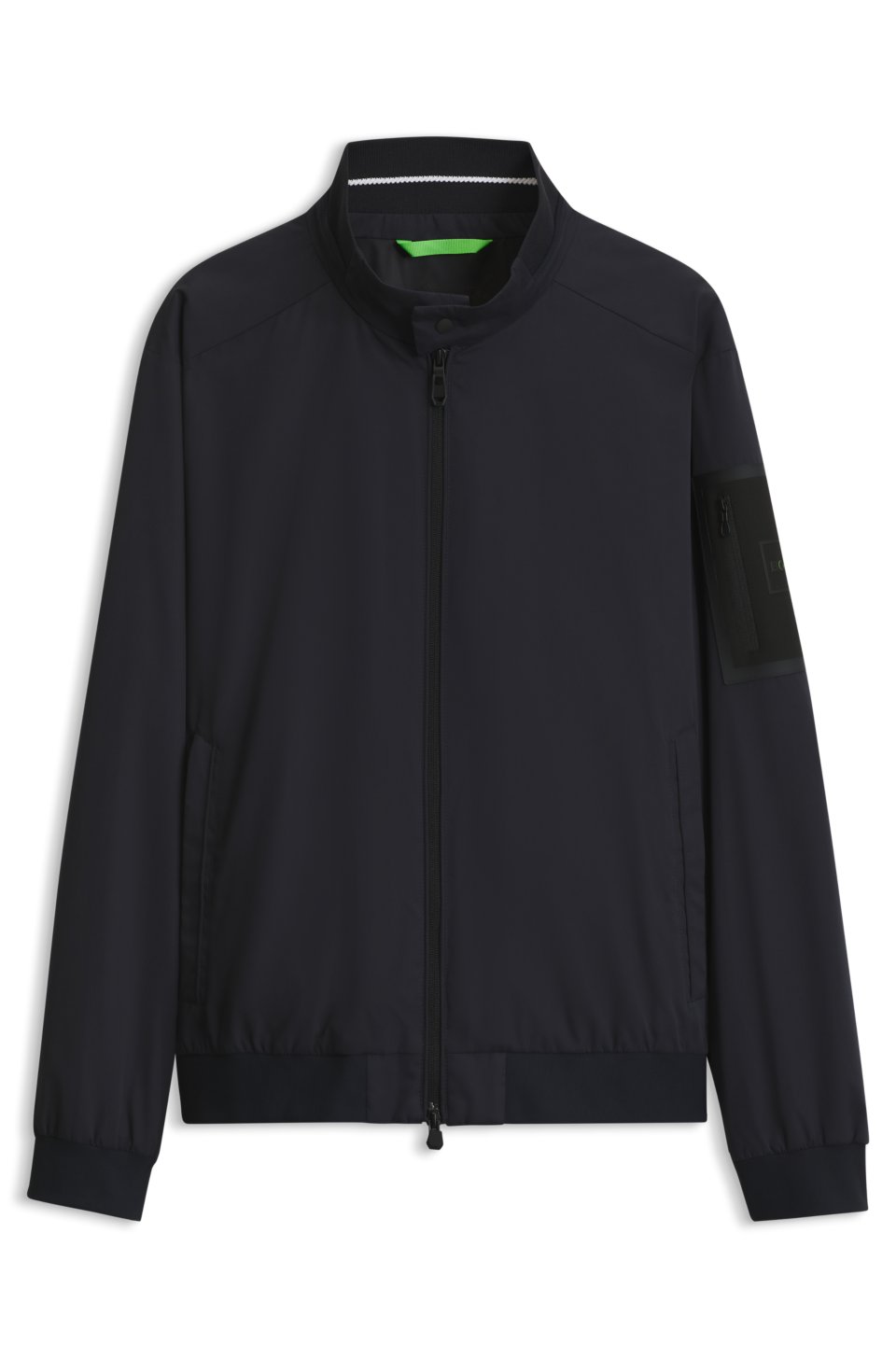 Blouson jacket with logo