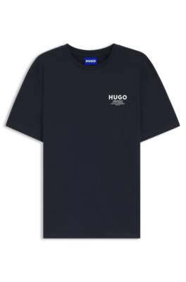 Regular-fit cotton T-shirt with logo print 1
