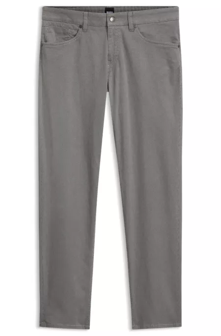 Maine regular-fit trousers in printed stretch cotton