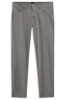 Maine regular-fit trousers in printed stretch cotton
