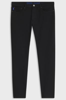 Jeans skinny-fit neri con lavaggio rinse, Nero