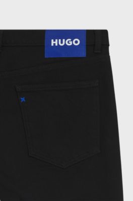 Jeans skinny-fit neri con lavaggio rinse, Nero