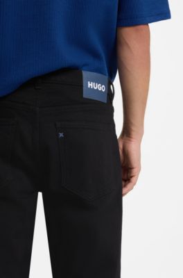 Jeans skinny-fit neri con lavaggio rinse, Nero