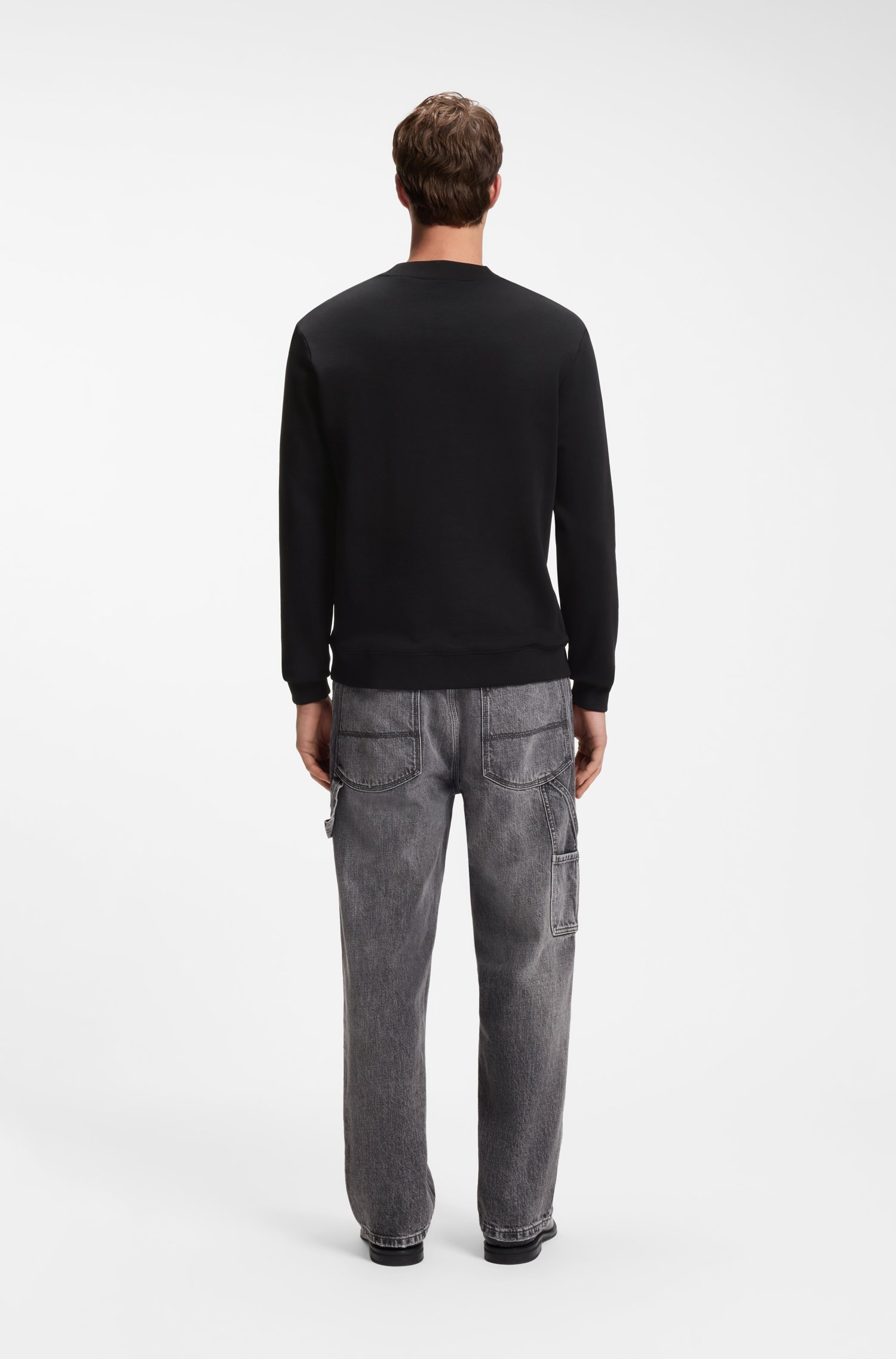 Hugo Cotton-terry sweatshirt herr – bild 3