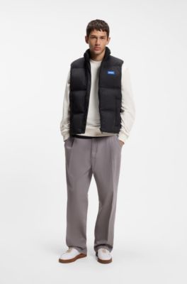 Felpa in french terry di cotone con logo stampato audace, Colore neutro