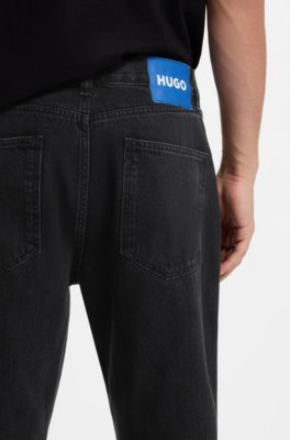 Hugo Regular-fit jeans in black denim herr – bild 3