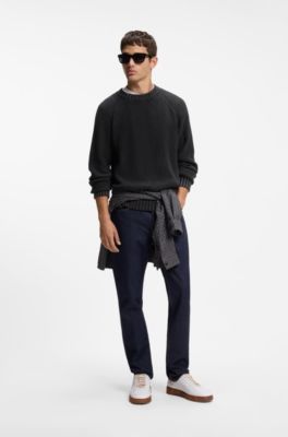 Slim-fit jeans in dark-blue stretch denim, Dark Blue