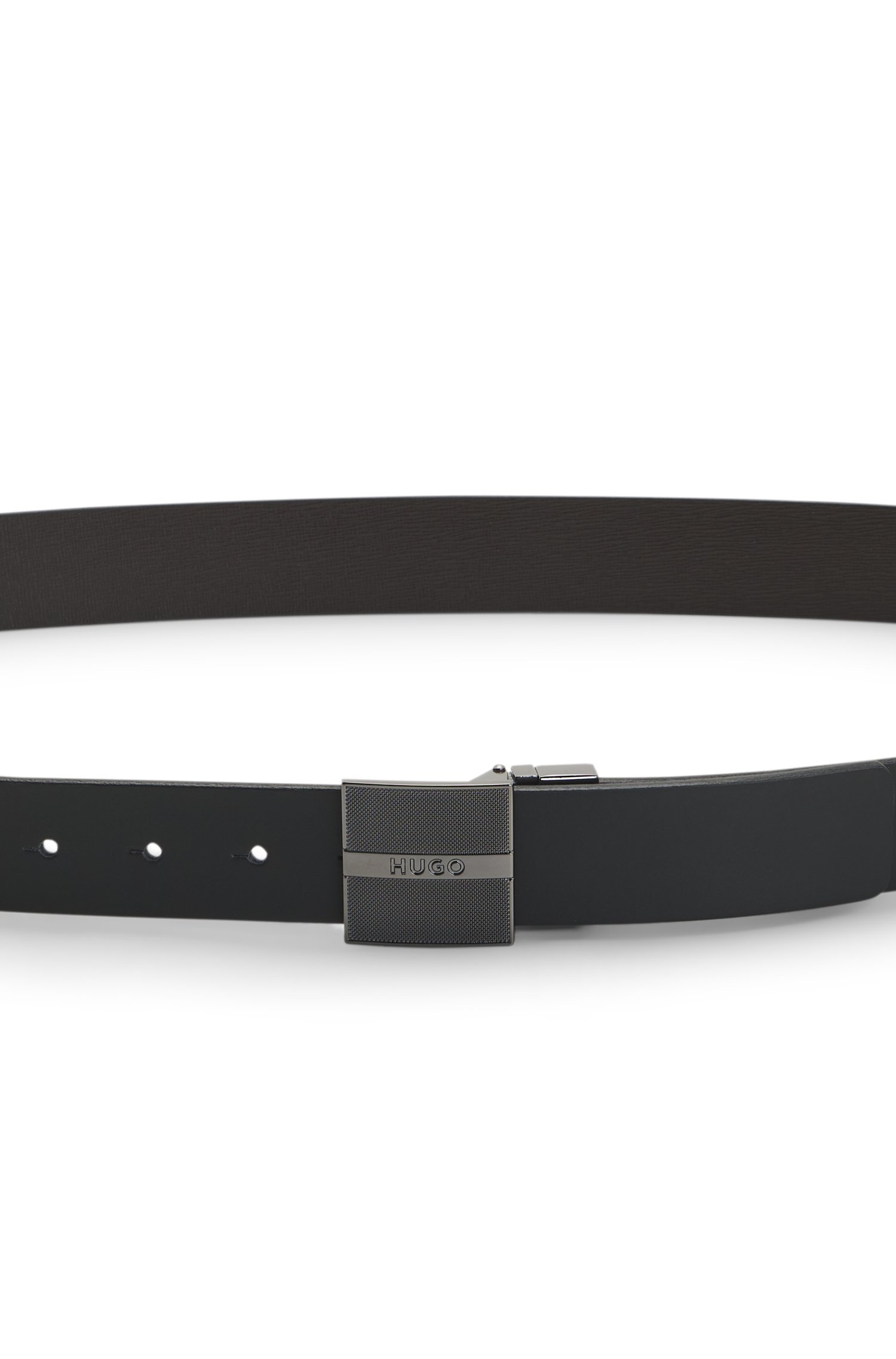 Hugo Italian-made reversible leather belt in branded pouch skärp & hängslen herr – bild 3