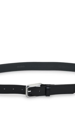 Hugo Leather business belt with logo-engraved buckle klassiska skärp herr – bild 3