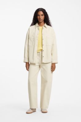 Shirt-style denim jacket, Natural