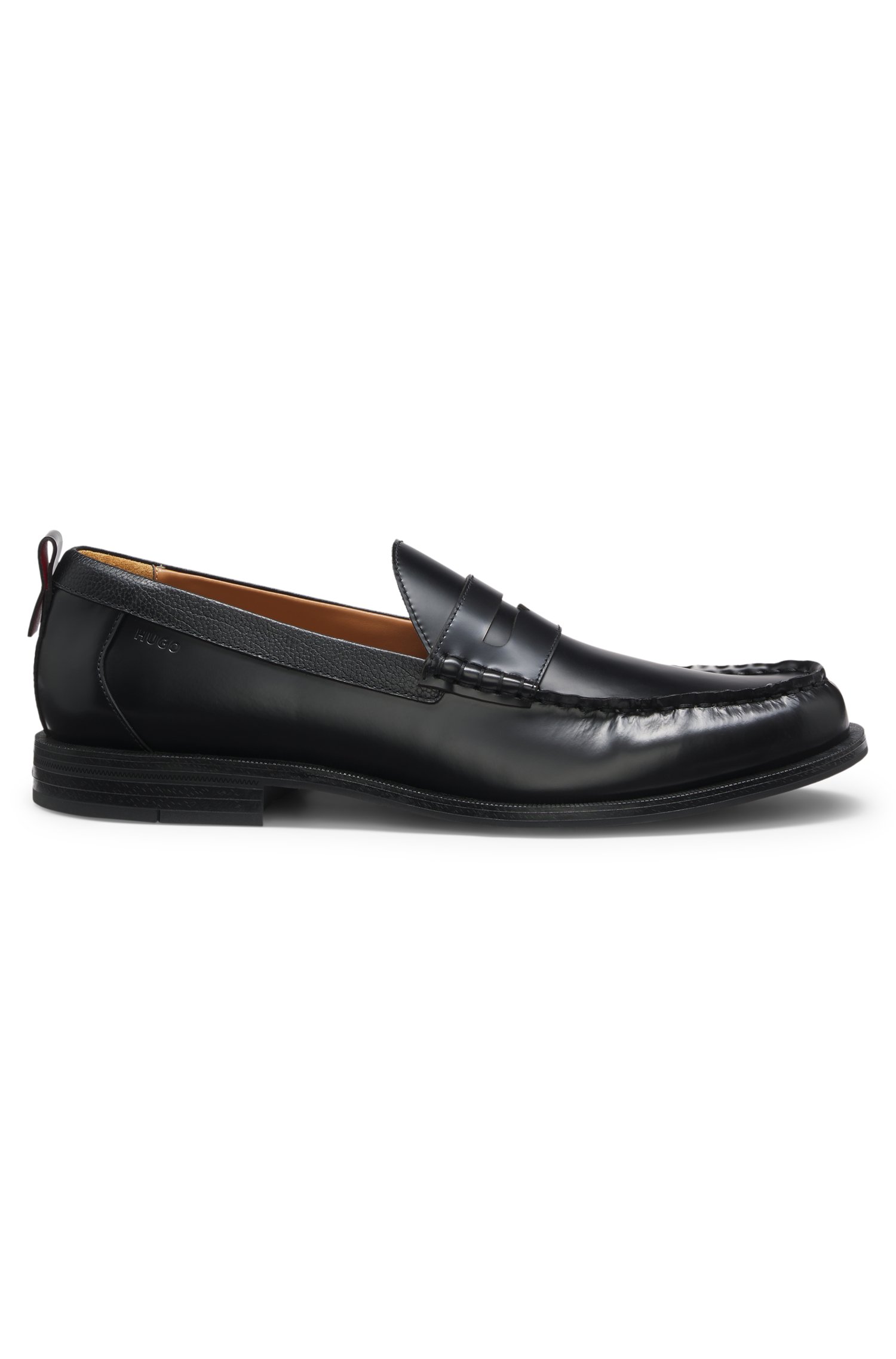 Hugo Penny loafers in brush-off leather herr – bild 3