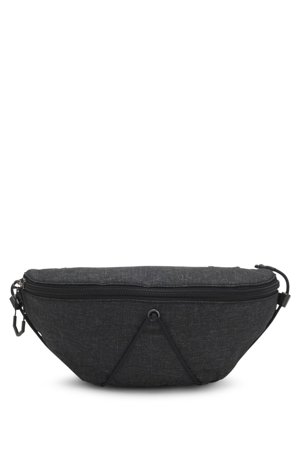 Textured belt bag with an adjustable waist strap