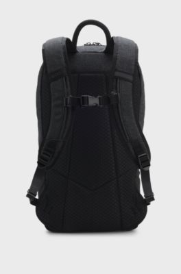 Ripstop backpack with chest strap and pockets, Black