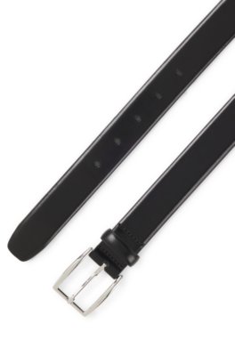 Boss Leather belt with silver-tone pin buckle klassiska skärp herr – bild 2