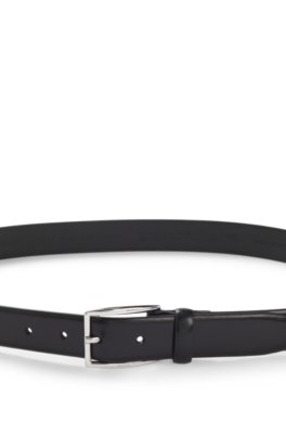 Boss Leather belt with silver-tone pin buckle klassiska skärp herr – bild 3