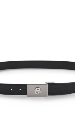 Boss Leather belt with Double B monogram buckle klassiska skärp herr – bild 3