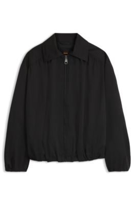 Relaxed-fit jacket with water-repellent finish, Black