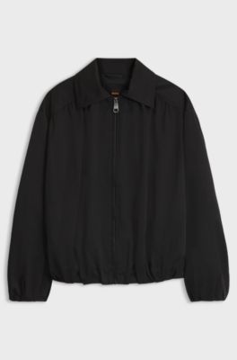 Relaxed-fit jacket with water-repellent finish, Black