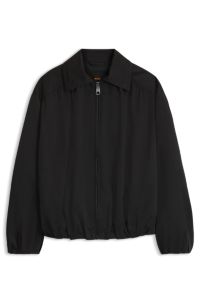 Relaxed-fit jacket with water-repellent finish, Black