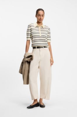 Cotton trousers, Natural