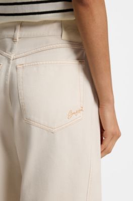 Cotton trousers, Natural