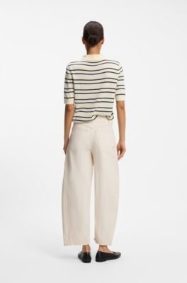 Cotton trousers, Natural