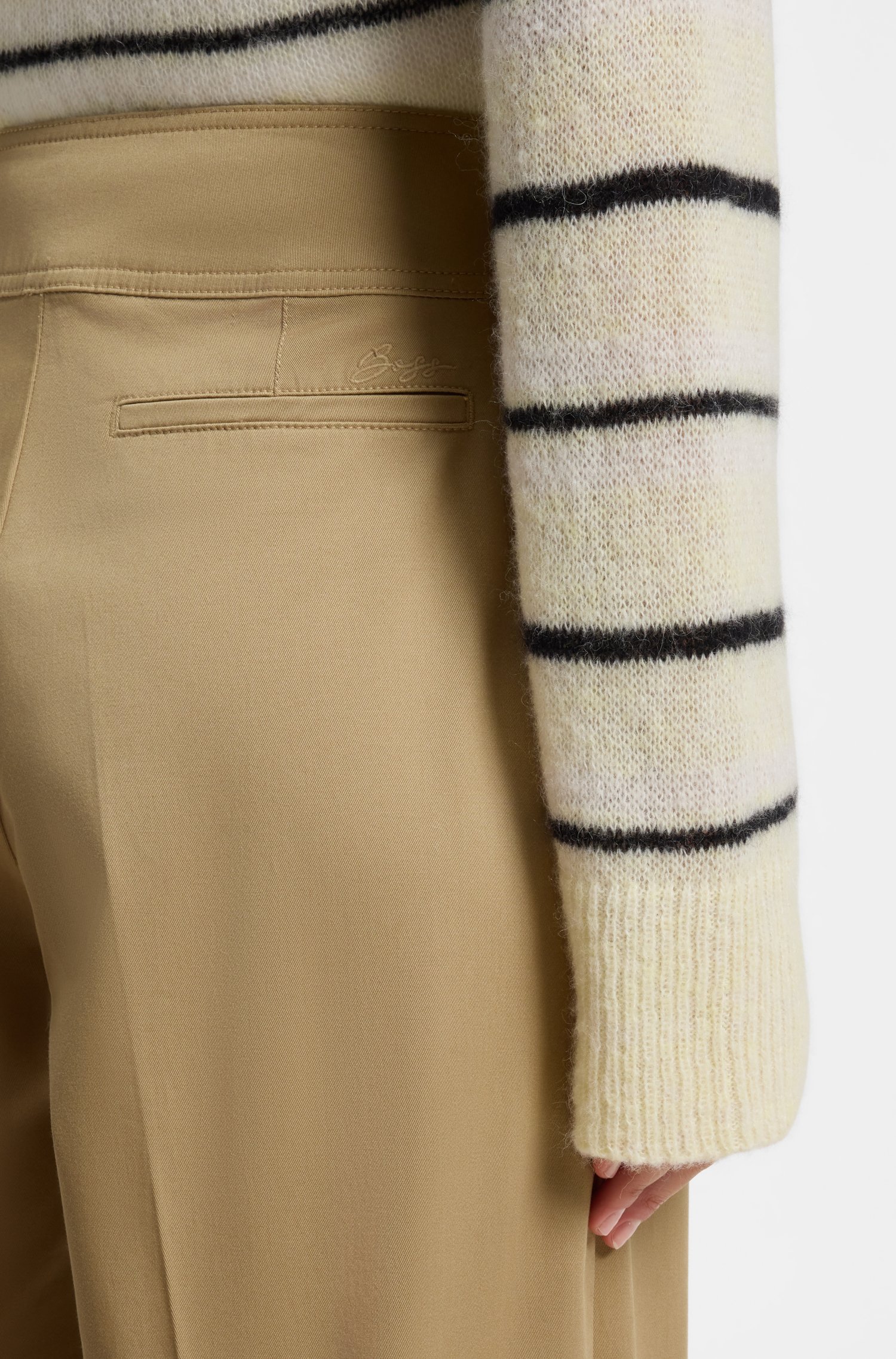Boss Stretch-cotton trousers byxor dam – bild 3
