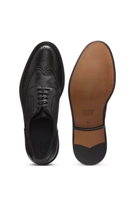 BOSS BY BECKHAM nappa-leather Derby shoes with brogueing