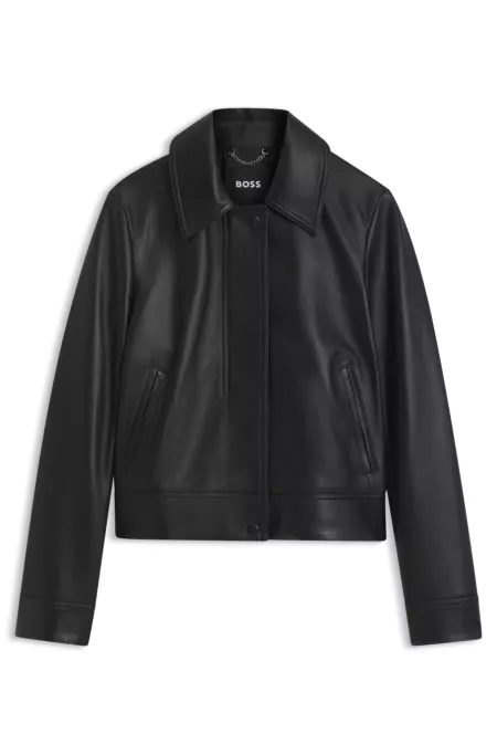 Veste Regular en cuir nappa