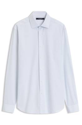 Boss BY BECKHAM slim-fit shirt in striped cotton randiga skjortor herr – bild 4
