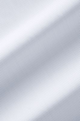 BOSS BY BECKHAM slim-fit shirt in striped cotton, Light Blue