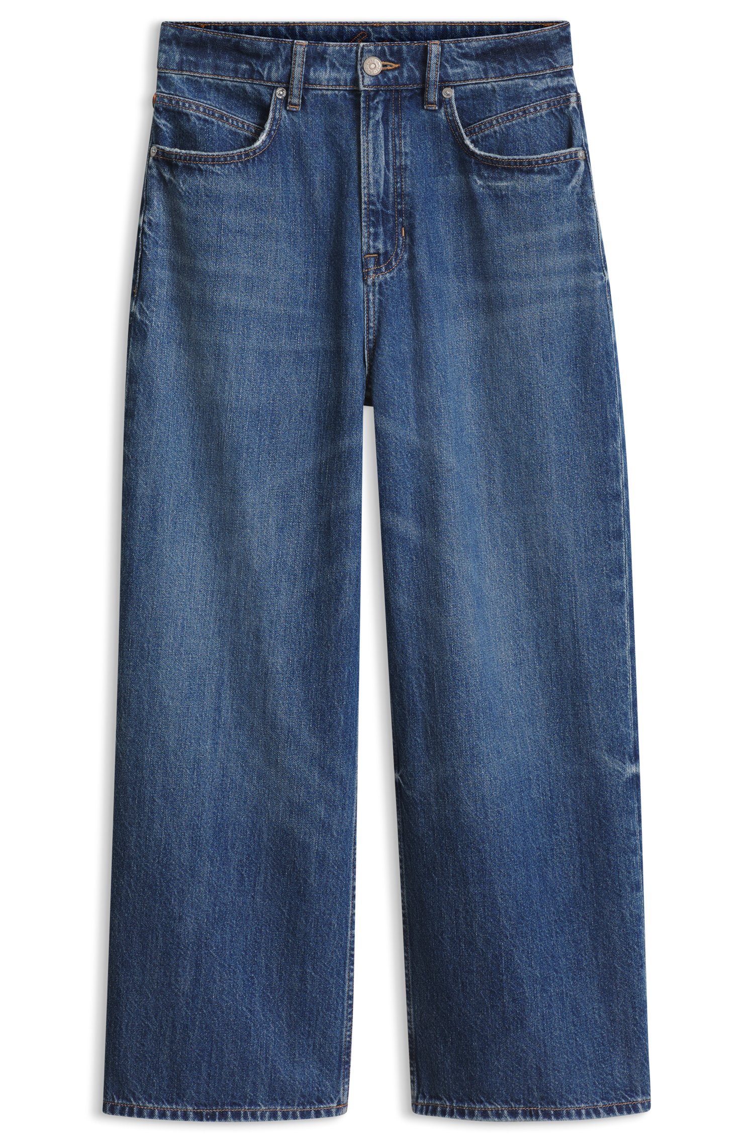 Boss Cropped wide-leg jeans dam