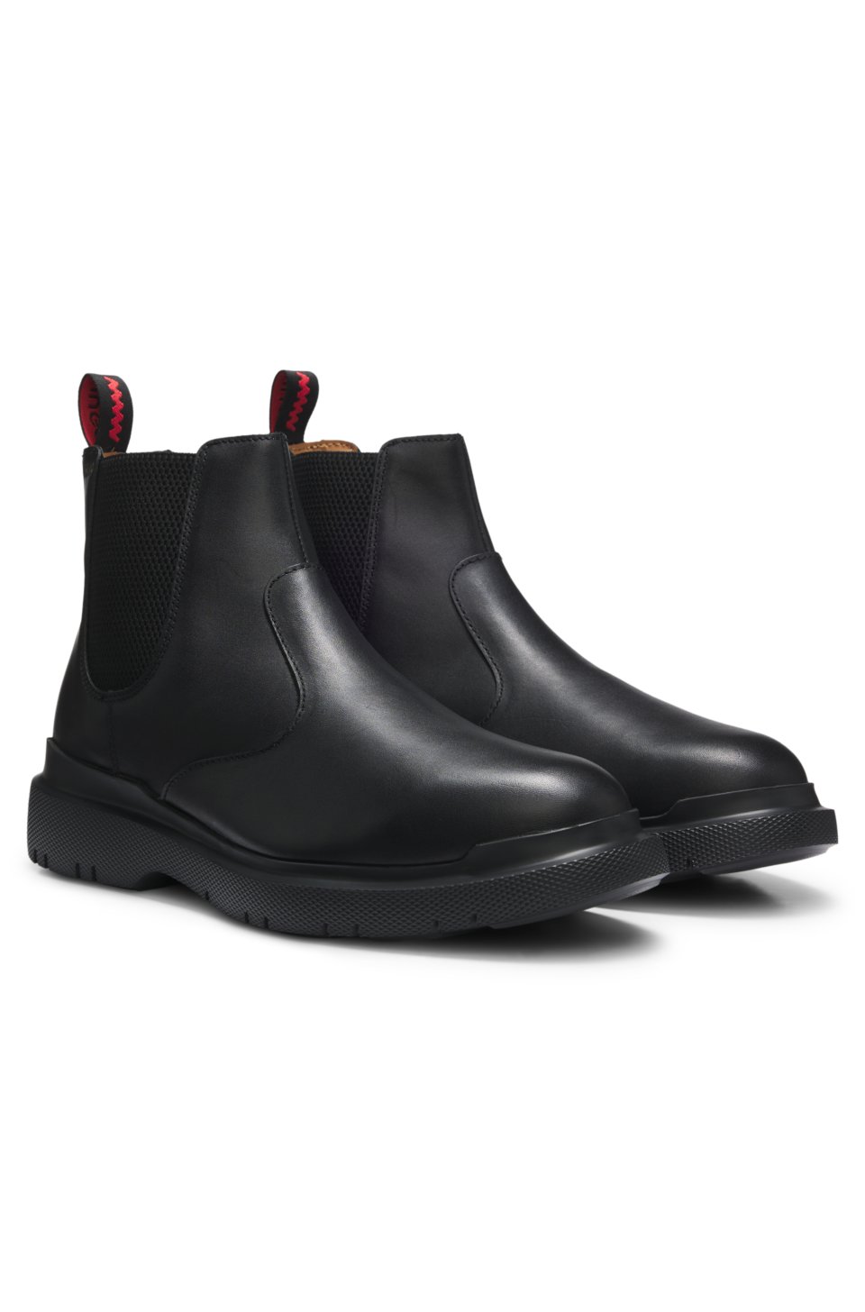 Leather chelsea boots with an extralight sole