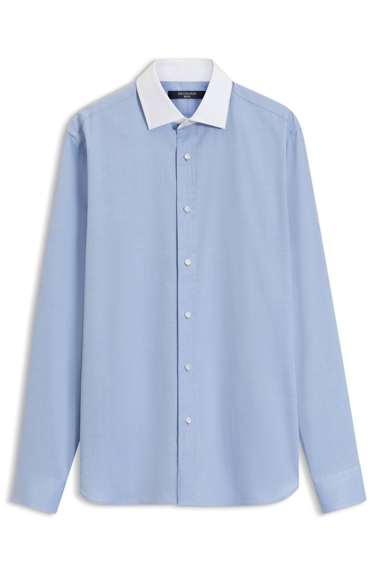 Boss BY BECKHAM slim-fit shirt with contrast collar skjortor & blusar herr – bild 4