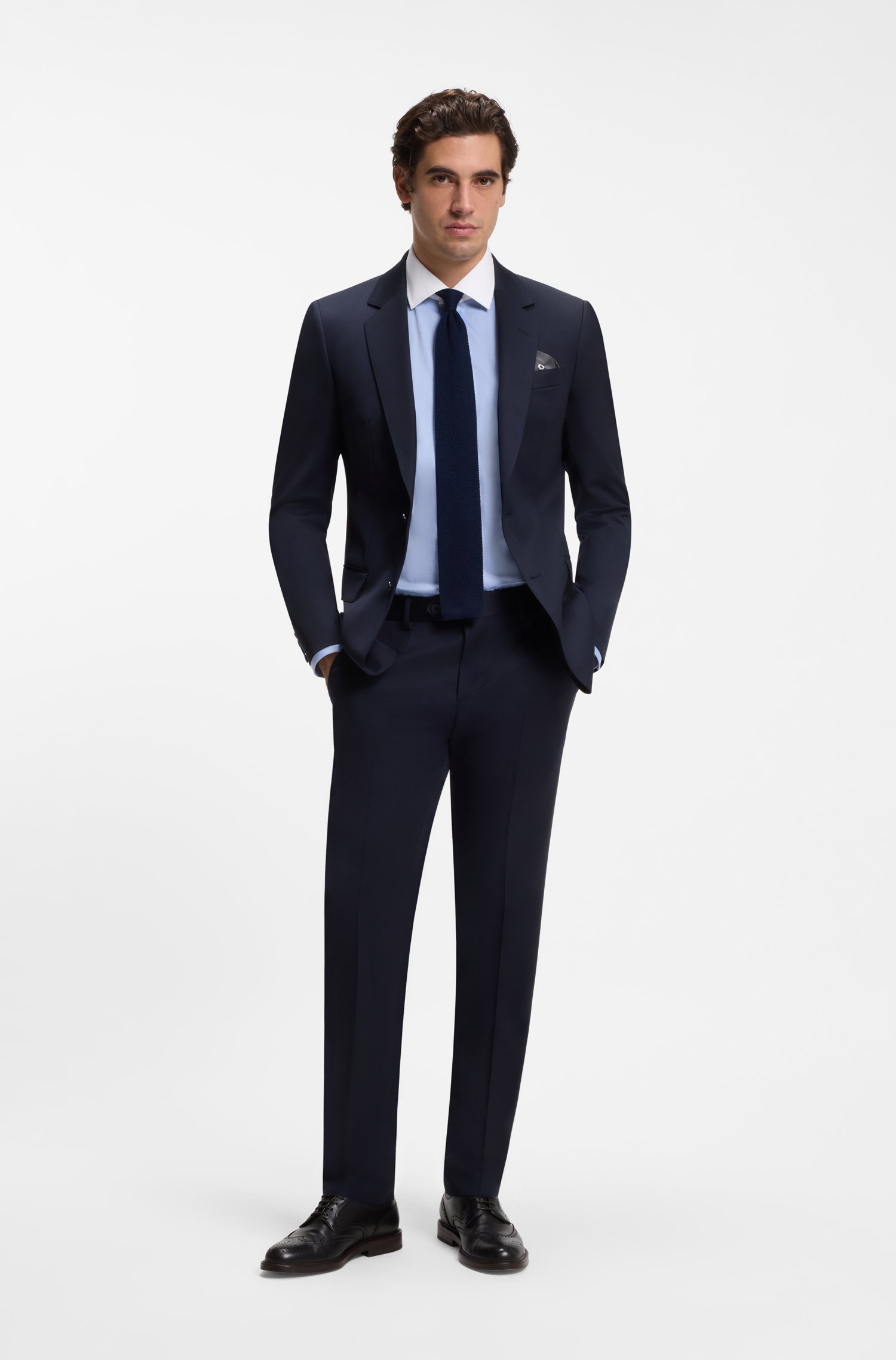 Boss BY BECKHAM slim-fit shirt with contrast collar skjortor & blusar herr – bild 2